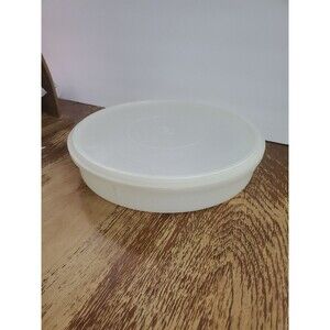 Vintage Tupperware Round Pie Keeper 12” Food Storage, Base and Lid